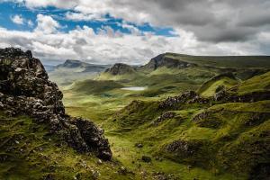 beautiful green mountain landscape
