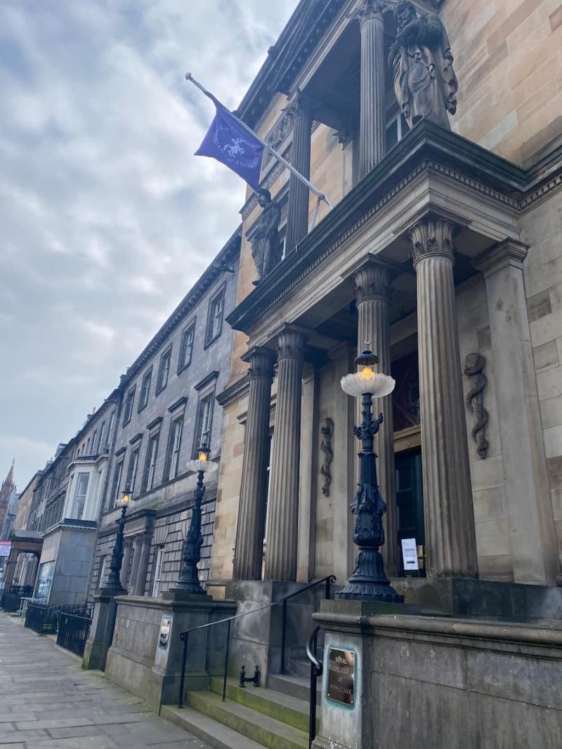 ornate building with pillars