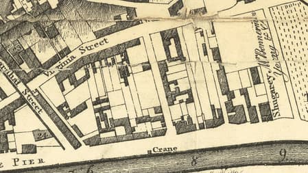 Ancient street map