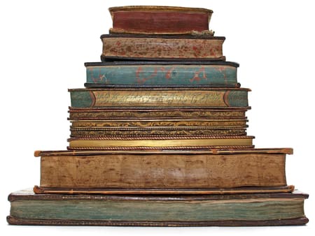 pile of old books