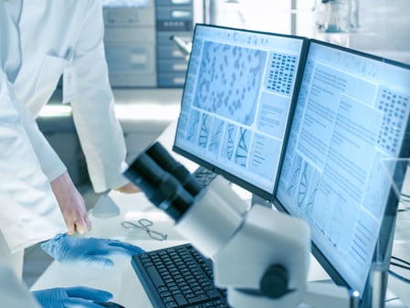 Computers in a lab